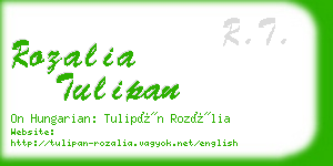 rozalia tulipan business card